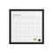 Martha Stewart Everette 18in. x 18in. Magnetic Calendar Dry Erase Board w/Blk Frame, w/Dry Erase Mrkr and 2 Mgnts BR-PM-MWP-4545-BK-MS - alternate 4